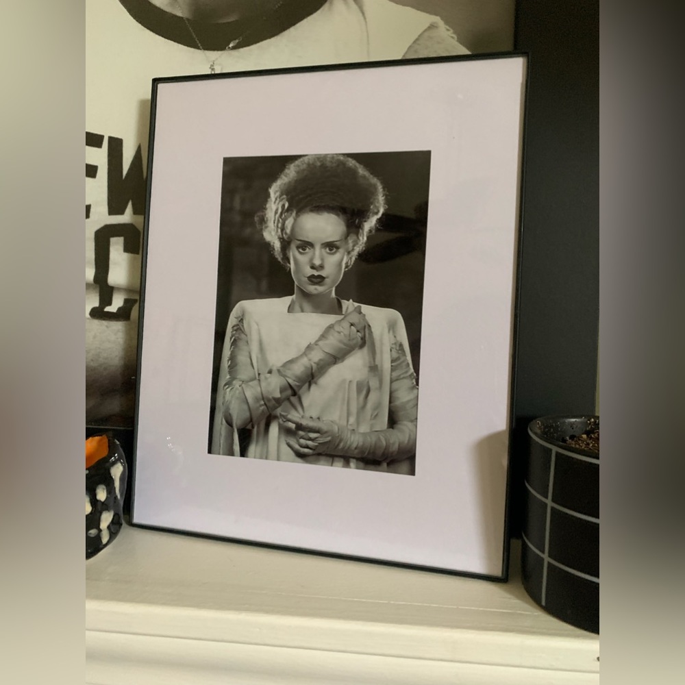 Photo print of Bride of Frankenstein. Beautiful for Halloween mantle